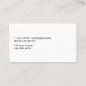 Gold Metallic Art geborgen Visitekaartje (Achterkant)