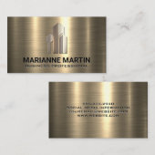 Gold Metallic Background | Corporate Buidlings Visitekaartje (Voorkant / Achterkant)