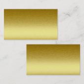 Gold Metallic Blank Visitekaartje (Voorkant / Achterkant)