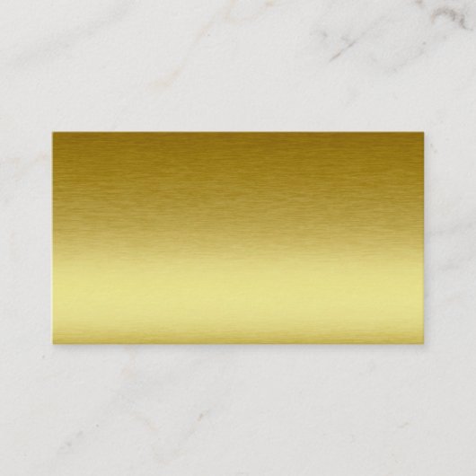 Gold Metallic Blank Visitekaartje (Voorkant)