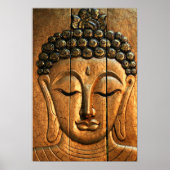 Gold Metallic Buddha Poster (Voorkant)