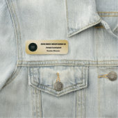 Gold Metallic Business Employee Logo Naamplaatje (In situ)