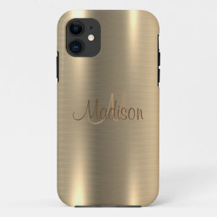 Gold Metallic Chic Elegant Chic personaliseren Case-Mate iPhone Case