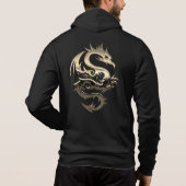 Gold Metallic Dragon Hoodie (Achterkant)
