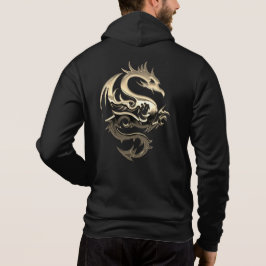 Gold Metallic Dragon Hoodie