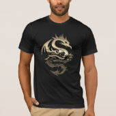 Gold Metallic Dragon T-shirt (Voorkant)