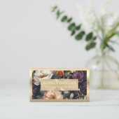 Gold Metallic | elegant ventilatorpatroon Visitekaartje (Staand voorkant)