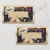 Gold Metallic | elegant ventilatorpatroon Visitekaartje (Voorkant / Achterkant)