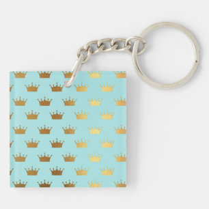 Gold Metallic Folie Crown Royal Blauwgroen Aqua Mo Sleutelhanger