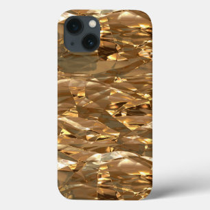 Gold Metallic Folie-effect iPhone 13 Hoesje