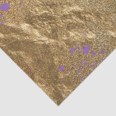 Gold Metallic Folie Glitter Artistic Modern Glam Tissuepapier (Detail)