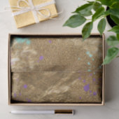 Gold Metallic Folie Glitter Artistic Modern Glam Tissuepapier (Geschenk)