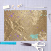 Gold Metallic Folie Glitter Artistic Modern Glam Tissuepapier (Craft)