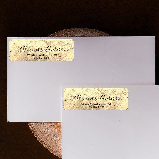 Gold Metallic Folie Stijlvol grafisch label