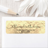 Gold Metallic Folie Stijlvol grafisch label (Insitu)