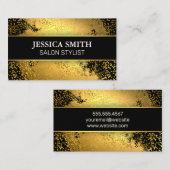 Gold Metallic | Golfoliesoorten Achtergrond Visitekaartje (Voorkant / Achterkant)