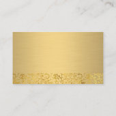 Gold Metallic | Goudvlies | Salon Scissors Visitekaartje (Achterkant)