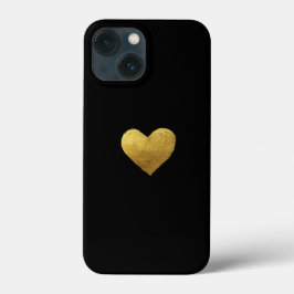 Gold Metallic Heart iPhone Hoesje. Case-Mate iPhone Case