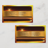 Gold Metallic High Shine | Metaal Visitekaartje (Voorkant / Achterkant)