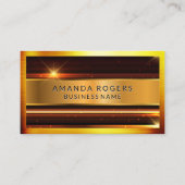 Gold Metallic High Shine | Metaal Visitekaartje (Voorkant)