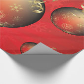 Gold Metallic kerstballen Decoraties Cadeaupapier (Hoek)