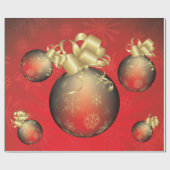 Gold Metallic kerstballen Decoraties Cadeaupapier (Vlak)