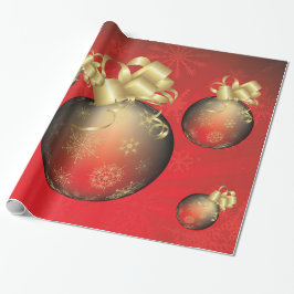Gold Metallic kerstballen Decoraties Cadeaupapier