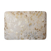 Gold Metallic Koeienhuid afdrukken | Luxueus Badmat (Voorkant)
