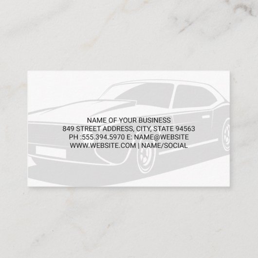 Gold Metallic Logo Visitekaartje (Achterkant)