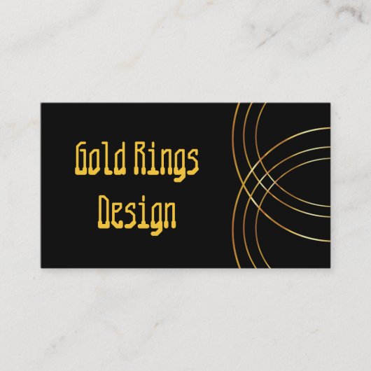 Gold Metallic Logo Visitekaartje (Voorkant)