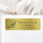 Gold Metallic look Etiket (Insitu)