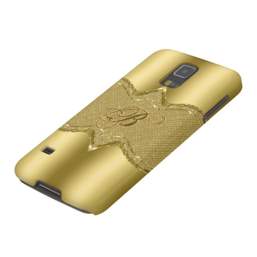 Gold Metallic look met diamanten patroon 3 Case-Mate Samsung Galaxy Hoesje (Bovenkant)