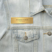 Gold Metallic look Sjabloon Professional Elegant Naamplaatje (In situ)