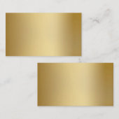 Gold Metallic look-Visitekaartjes Visitekaartje (Voorkant / Achterkant)