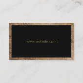 Gold Metallic Lux | Ledergrens Visitekaartje (Achterkant)