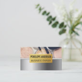 Gold Metallic | Makeup Palette en Penselen Visitekaartje (Staand voorkant)