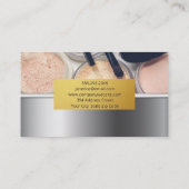 Gold Metallic | Makeup Palette en Penselen Visitekaartje (Achterkant)