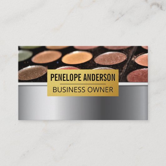 Gold Metallic | Makeup Palette Visitekaartje (Voorkant)