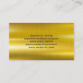 Gold Metallic | Makeuppenselen Visitekaartje (Achterkant)