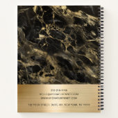 Gold Metallic - marmer - consultant voor Gold-cert Notitieboek (Achterkant)