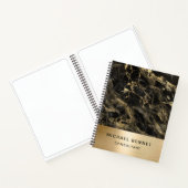 Gold Metallic - marmer - consultant voor Gold-cert Notitieboek (Binnen)
