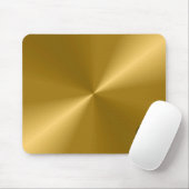Gold Metallic met muis Logo Gel Mousepad Muismat (Met muis)