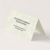 Gold Metallic Monogram | Juniper Branch Visitekaartje (Achterkant)