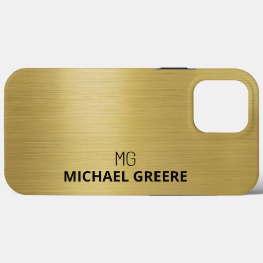 Gold Metallic Professional Case-Mate iPhone Case (Achterkant (horizontaal))