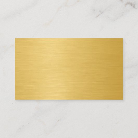 Gold Metallic QR Code Minimalist Professional Visitekaartje (Achterkant)