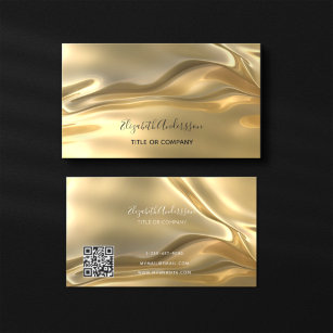Gold metallic qr-code visitekaartje