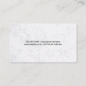 Gold Metallic Real Estate Logo | Marmer Visitekaartje (Achterkant)