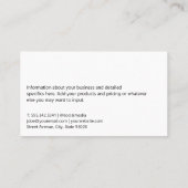 Gold Metallic Real Estate Logo | Vrouw voor bedrij Visitekaartje (Achterkant)