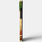 Gold Metallic Red Green Alcohol Ink Holiday Case-Mate iPhone Case (Achterkant / Links)