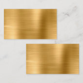 Gold Metallic Shimmer Folie Blank Plaatskaartje (Voorkant / Achterkant)